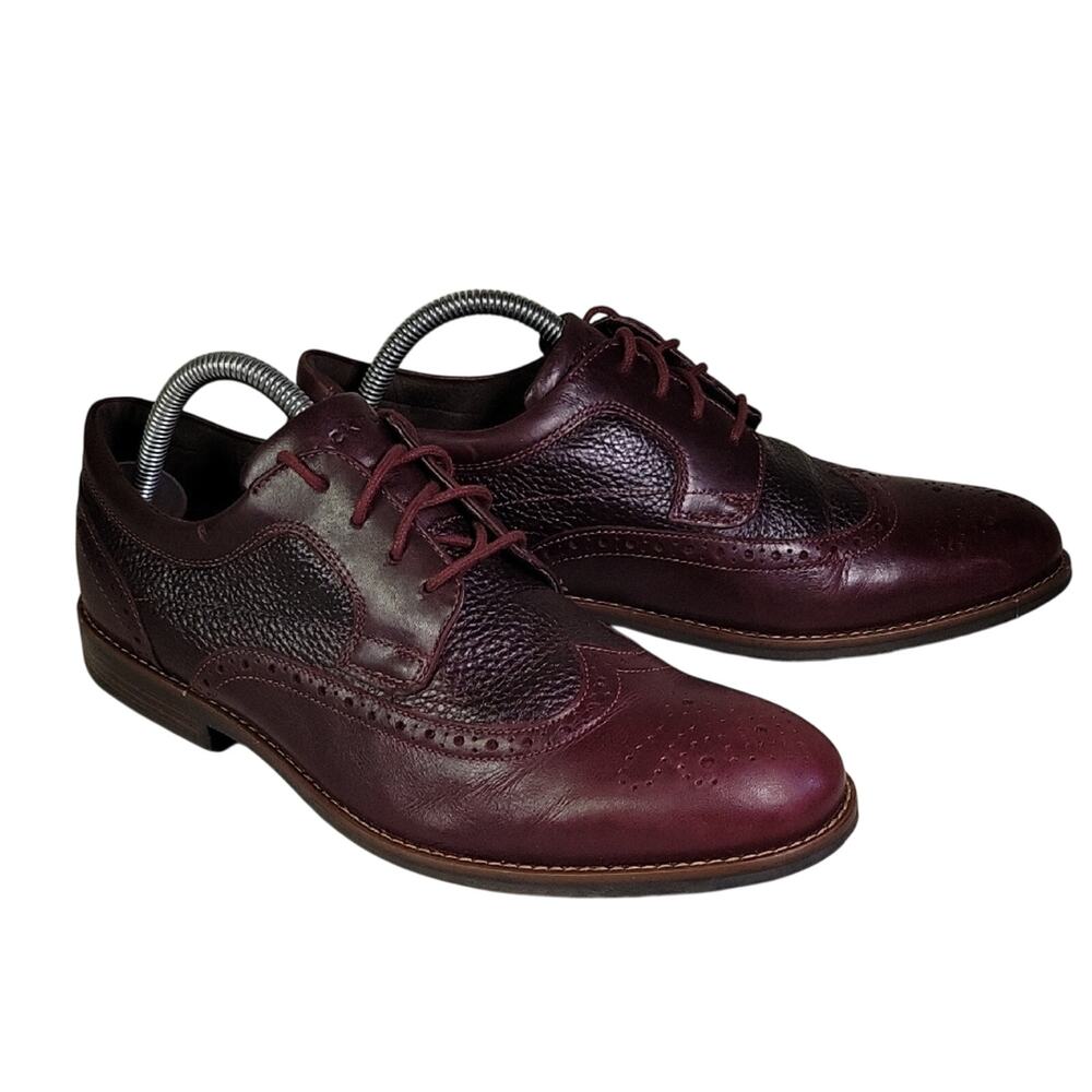 Rockport Dustin Wingtip Leather Lace Up Oxford Shoes Mens Size 9